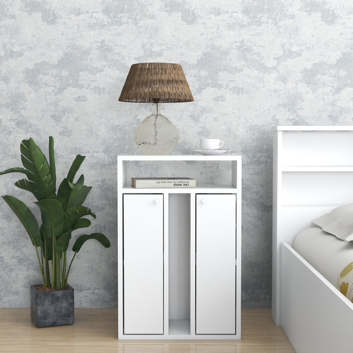 Ren Bedside Table – Compact Wooden Nightstand with Storage Drawer