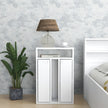 Ren Bedside Table – Compact Wooden Nightstand with Storage Drawer