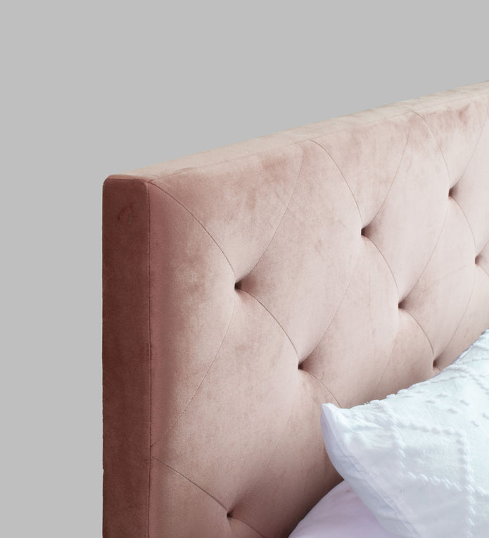 Nirodhah Queen Bedroom Set – Upholstered Bed & 4-Door Wardrobe (White & Silver Oak)