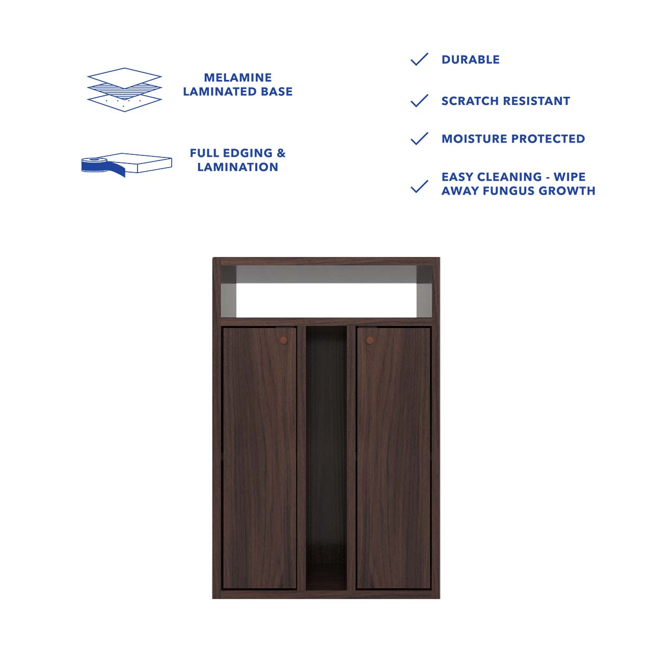 Ren Bedside Table – Compact Wooden Nightstand with Storage Drawer