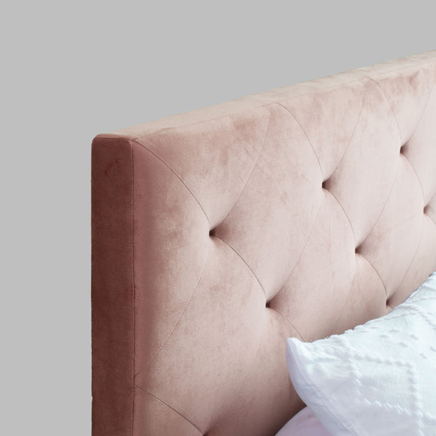 سرير نيروداه كوين - مُنجّد بالجلد الصناعي مع صندوق تخزين