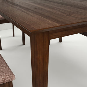 Houston 4-Seater Solid Wood Dining Table Set with Chairs