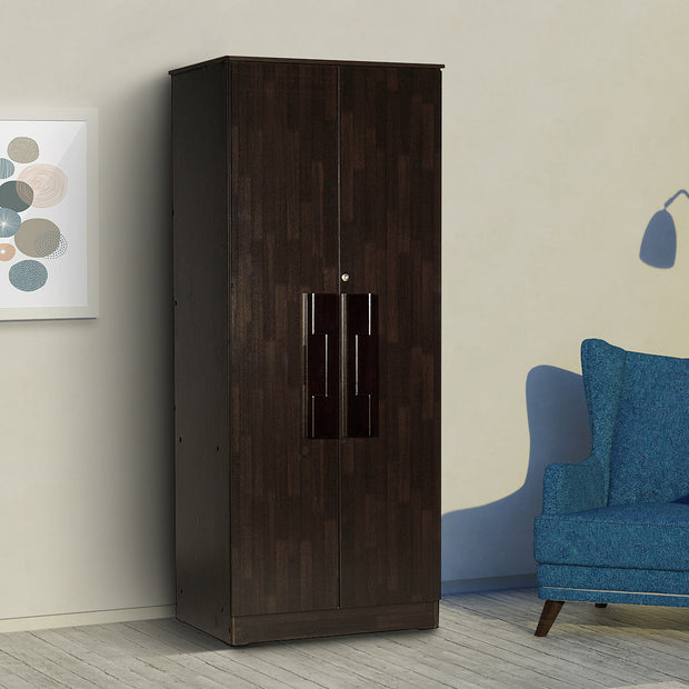 Poena 2-Door Engineered Wood Wardrobe – Bedroom Almirah by DF2H