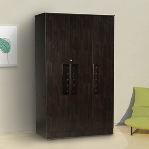 Prophasis 3-Door Engineered Wood Wardrobe with Shelves – DF2H