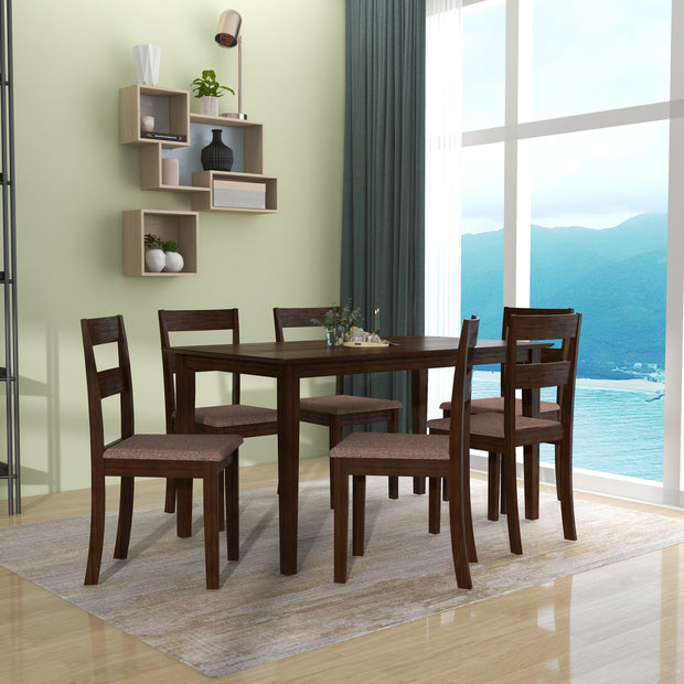 Dallas 6 Seater Solid Wood Dining Set