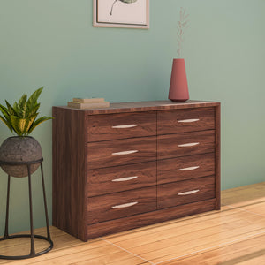 Yuko 8-Drawer Wooden Chest in Columbia Walnut Finish – DF2H