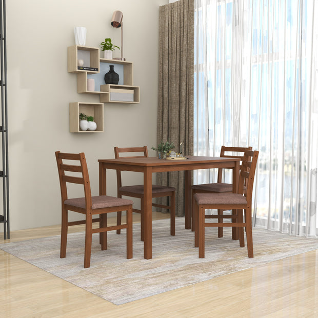 Seattle Starter 4 Seater Solid Wood Dining Set
