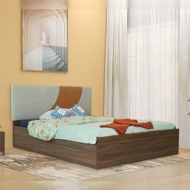 Ashtanga Queen Bed – Leatherette Upholstered Bed with Box Storage – DF2H