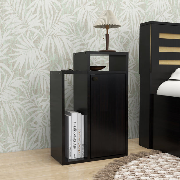 Akari Bedside Table – Wooden Nightstand with Drawer Storage