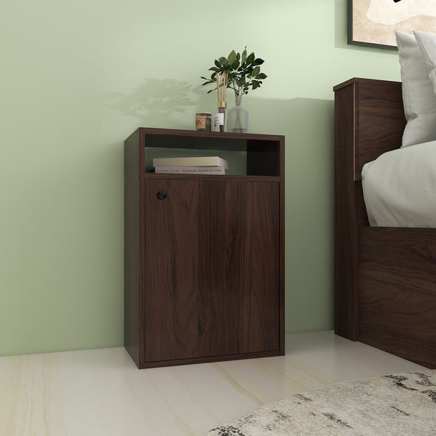 Emi Wooden Bedside Table with Drawer Storage – DF2H