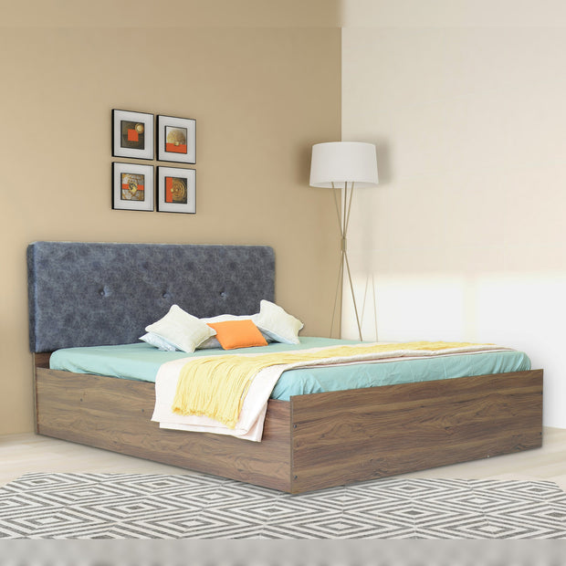 Japa Queen Bed – Leatherette Upholstery with Box Storage – DF2H
