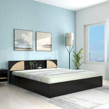 Vida Bed – Headboard & Box Storage with Non-Woven Base