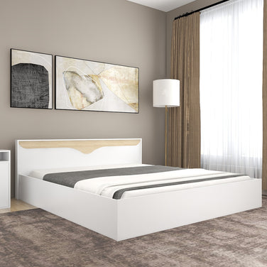 Caily Bed – Modern Box Storage Bed with Non-Woven Base