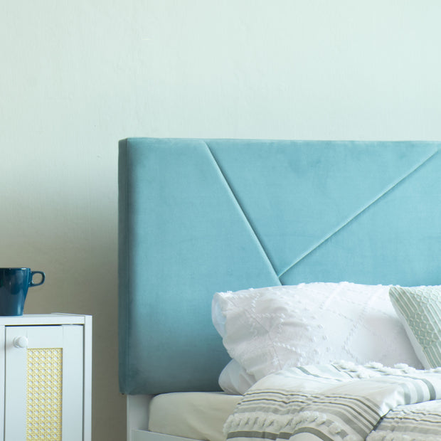 سرير كوشا كوين - مُنجّد بالجلد الصناعي مع صندوق تخزين