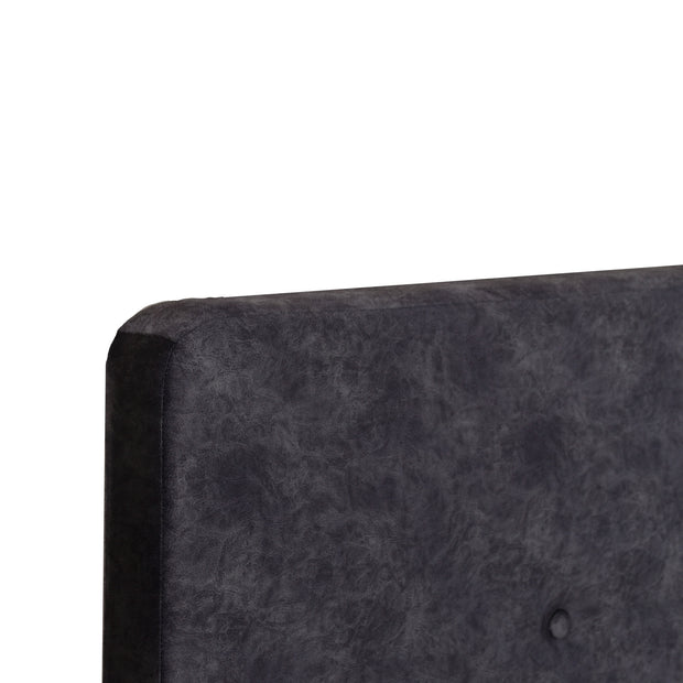Japa Queen Bed – Leatherette Upholstered Bed with Box Storage