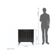 Juhani 2 Door Shoe Cabinet In Wenge