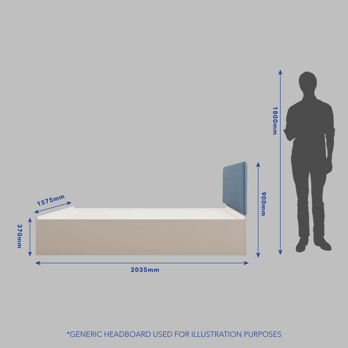 Viveka Bed With Premium Leatherette Fabric And Box Storage - Queen Bed