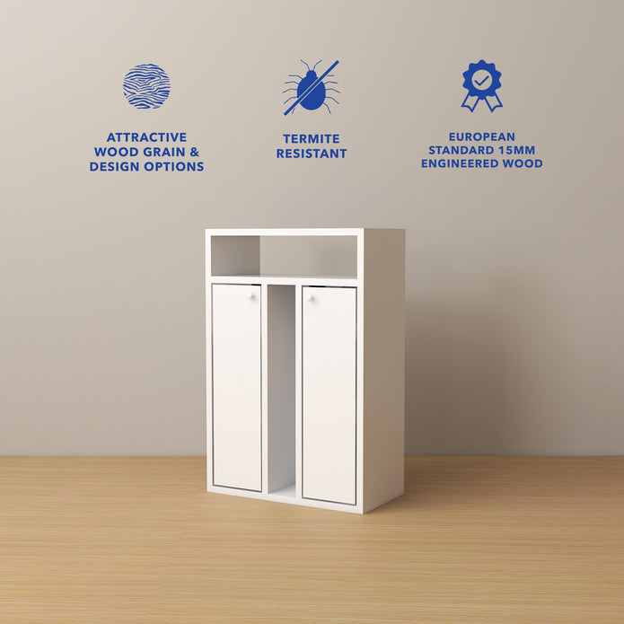 Ren Bedside Table – Compact Wooden Nightstand with Storage Drawer