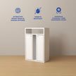 Ren Bedside Table – Compact Wooden Nightstand with Storage Drawer