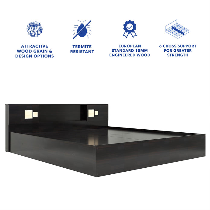 Kumiko Bed With Box Storage  (Non-Woveen)