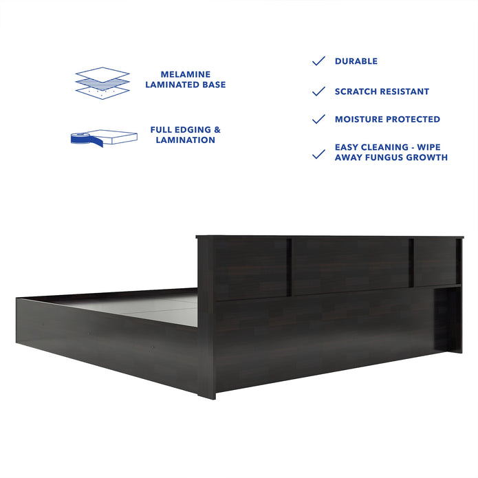 Kumiko Bed With Box Storage  (Non-Woveen)