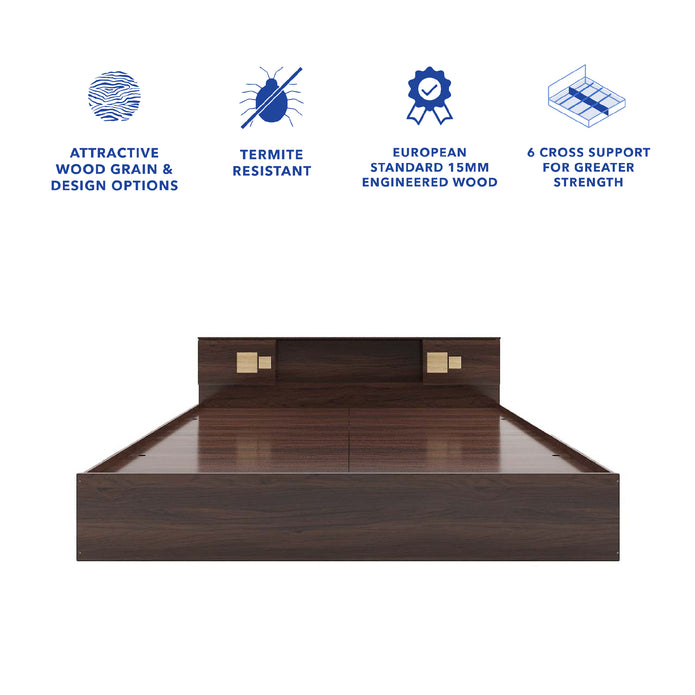 Kumiko Bed With Box Storage  (Non-Woveen)
