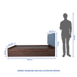 Nirodhah Queen Bed – Leatherette Upholstered with Box Storage
