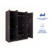 Julian 4-Door Engineered Wood Wardrobe with Mirror