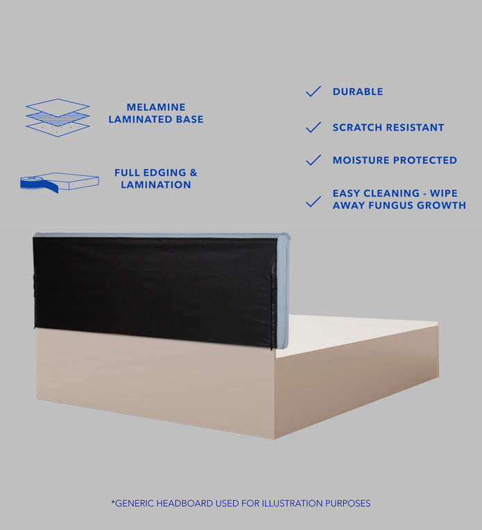 Nirodhah Queen Bed – Leatherette Upholstered with Box Storage