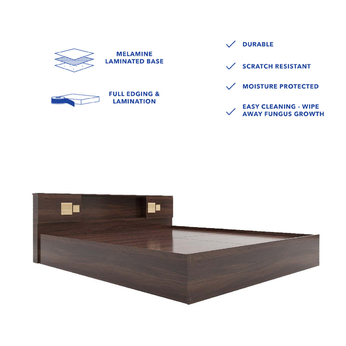 Kumiko Bed With Box Storage  (Non-Woveen)