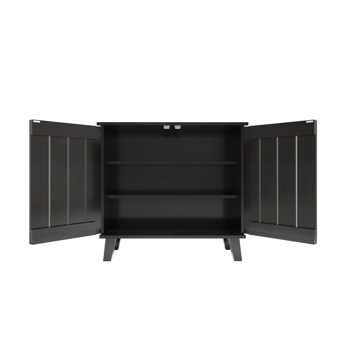 Juhani 2 Door Shoe Cabinet In Wenge