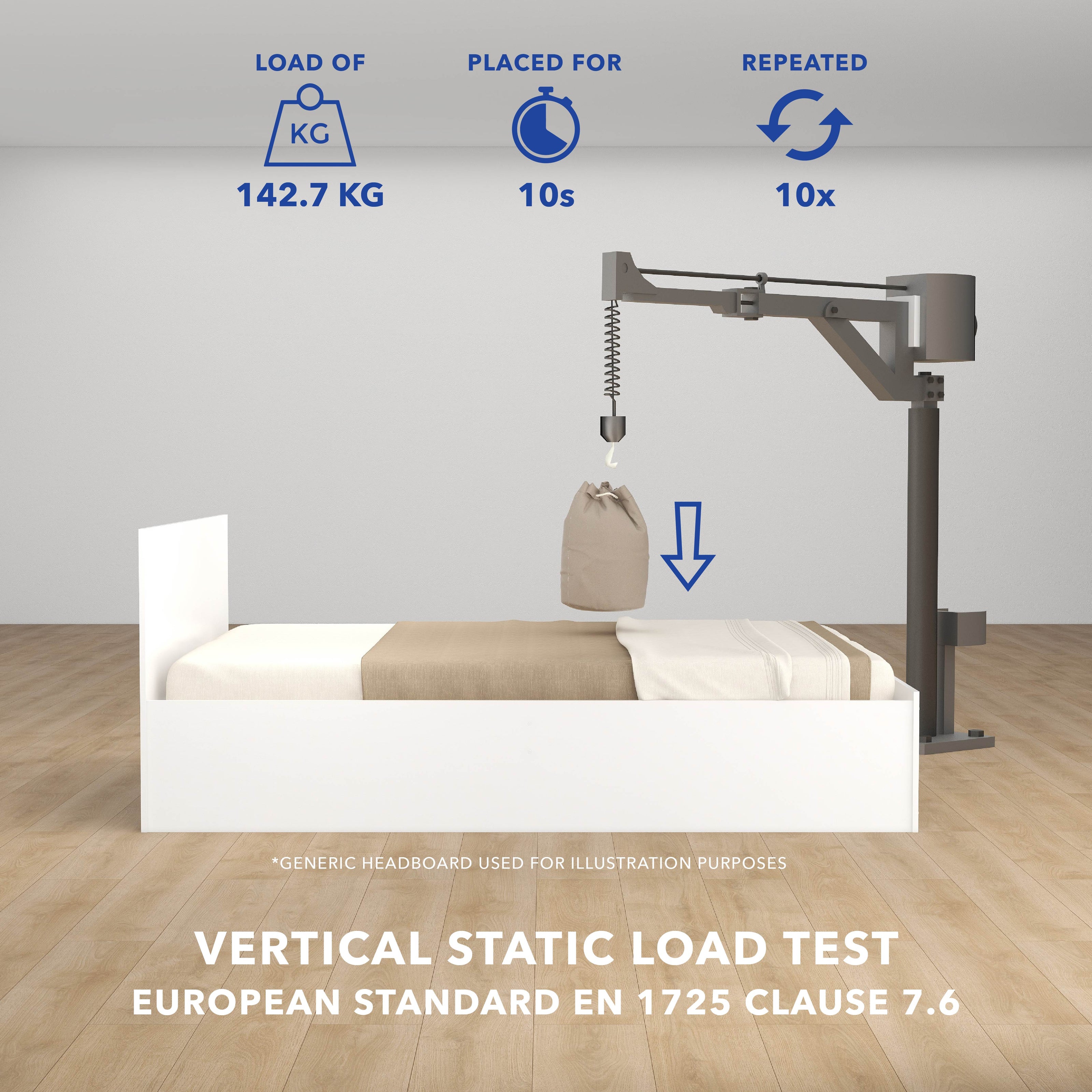 Aurora Bed With Premium Fabric And Box Storage - King Bed