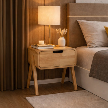 Arbore Arc solid wood luxury bedside table from Solene Collection by DF2H