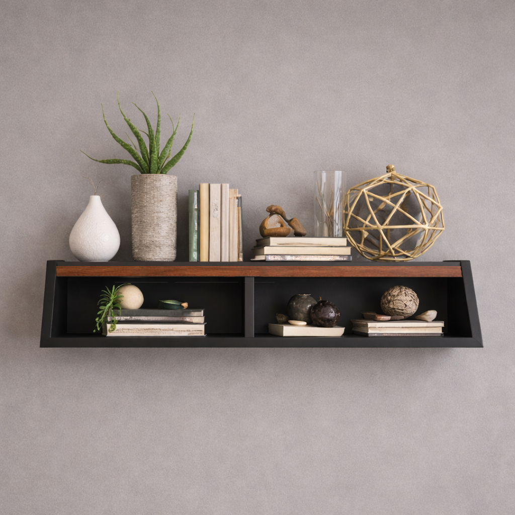 Arbore Madera luxury solid wood wall shelf from Aurelia Collection by DF2H