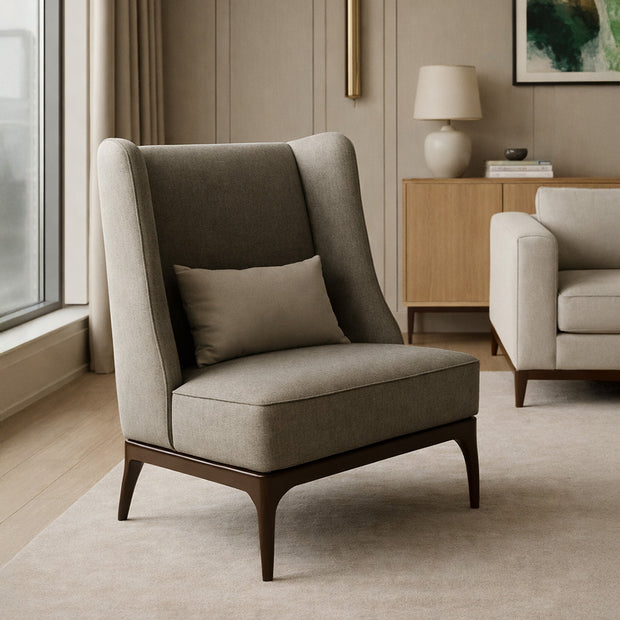 NOX Block modern luxury armchair in buffalo leather