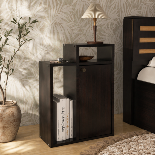 Akari Bedside Table – Wooden Nightstand with Drawer Storage