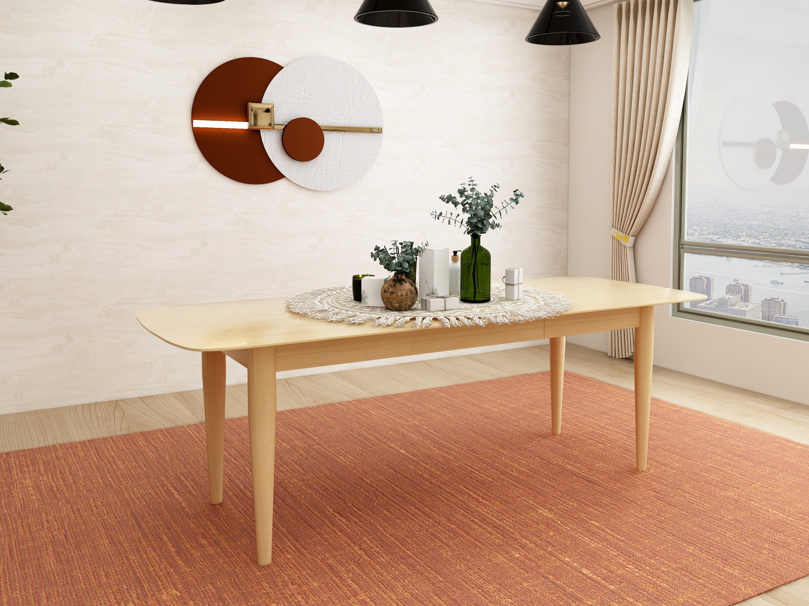 Arbor Dining Table - Dark Cappuccino Finish