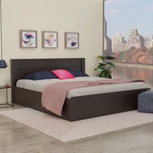 Styx Queen Bed with Solid Wood Headboard and Box Storage – DF2H