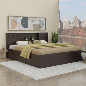 Melinoe Queen Bed with Solid Wood Headboard and Box Storage – DF2H