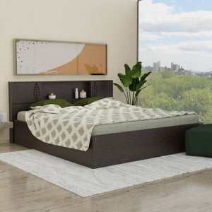 Kamira Queen Bed with Solid Wood Headboard and Box Storage – DF2H
