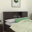Aidos Bed with Solid Wood Headboard & Box Storage – Walnut Finish