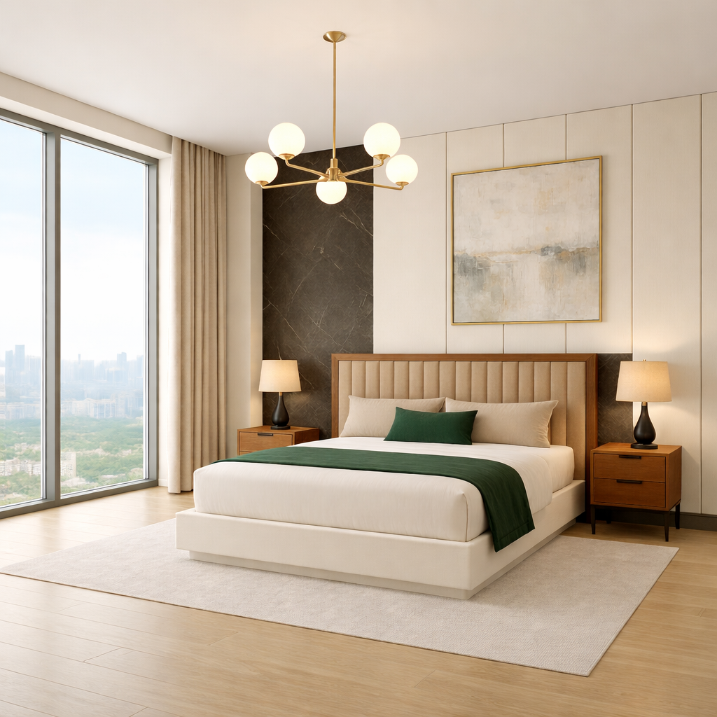 NOX Lattice modern luxury bed with contemporary design