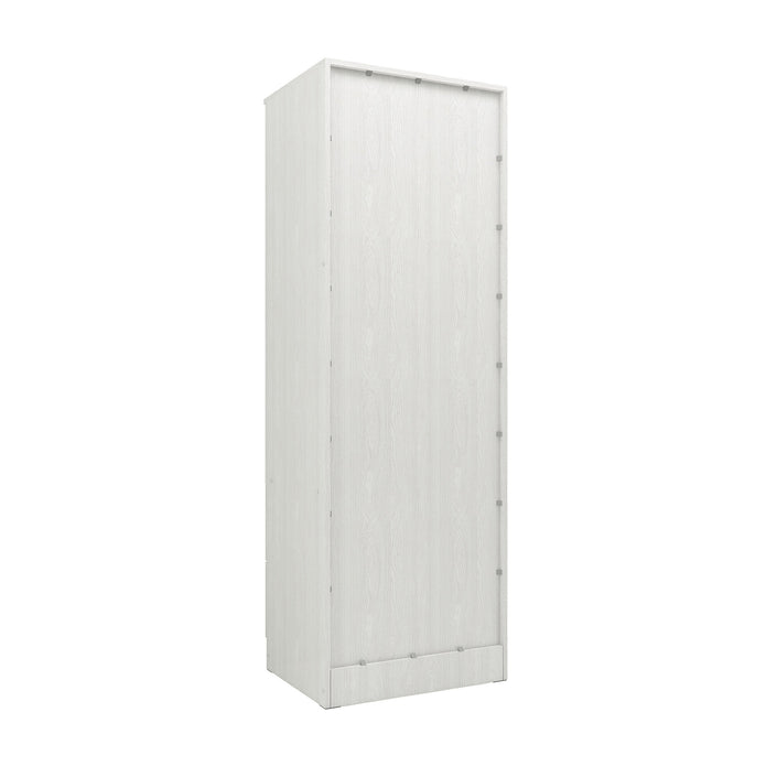Ren Wooden 2-Door Wardrobe – Compact Bedroom Almirah