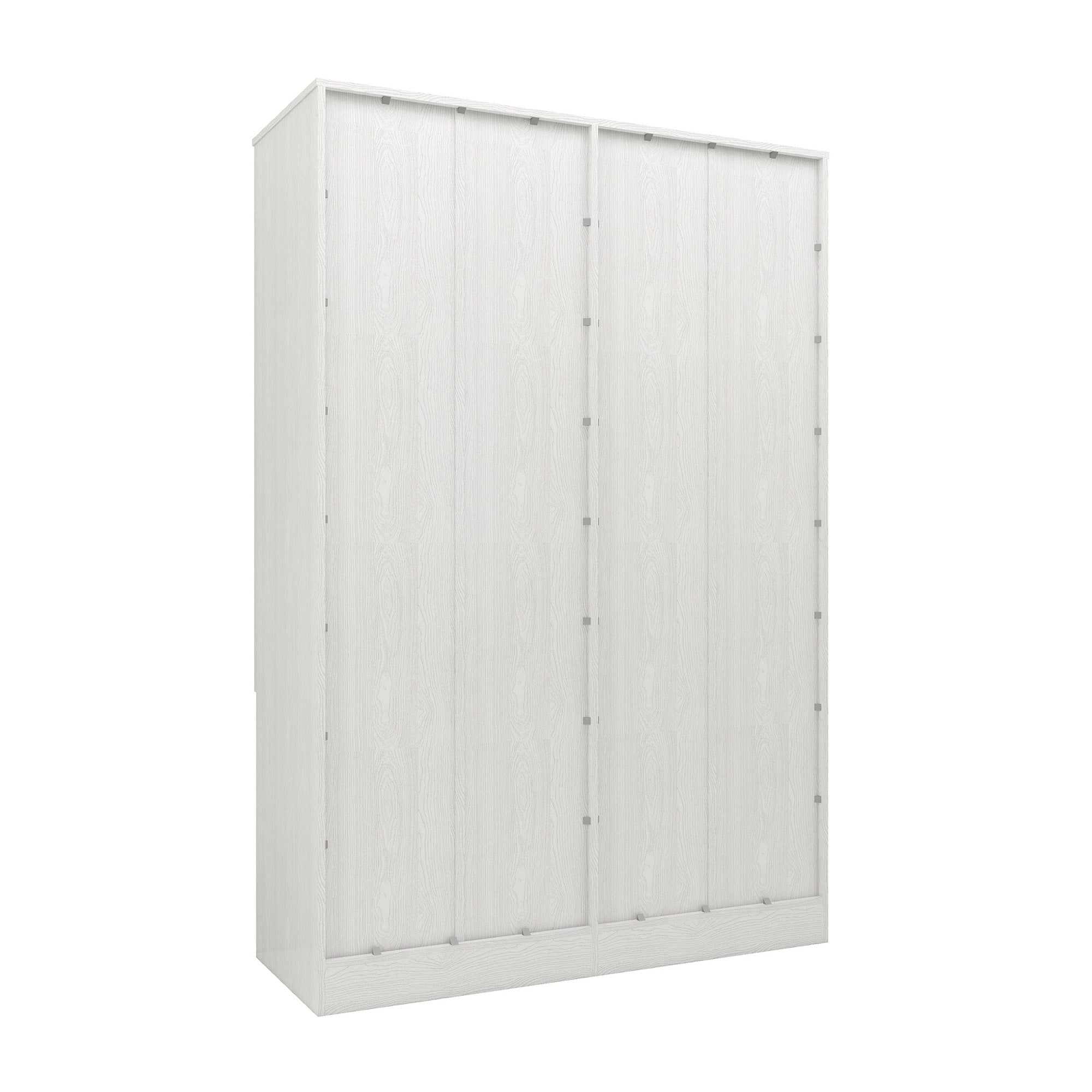 Ren 4-Door Engineered Wood Wardrobe – Spacious Bedroom Almirah with Shelves