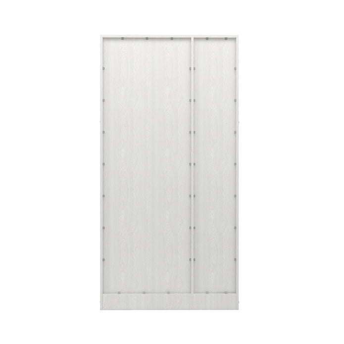 Ren 3-Door Engineered Wood Wardrobe – Spacious Bedroom Almirah with Shelves