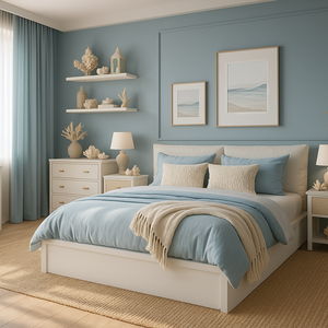 Luna Bed With Premium Fabric And Hydraulic Storage - King Bed