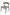 Breva Grey Dining Chair side view with wooden legs