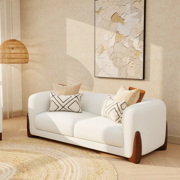 Caldera 3-seater sofa (off-white) in modern living room