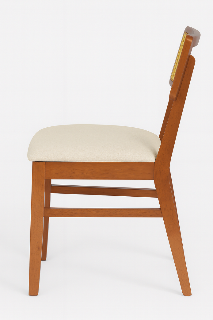 Mistral Dining Chair — Modern Upholstered Chair (Beige)