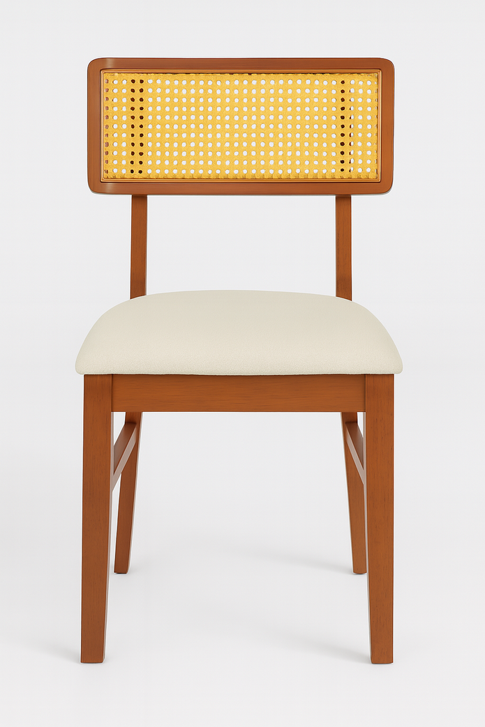 Mistral Dining Chair — Modern Upholstered Chair (Beige)